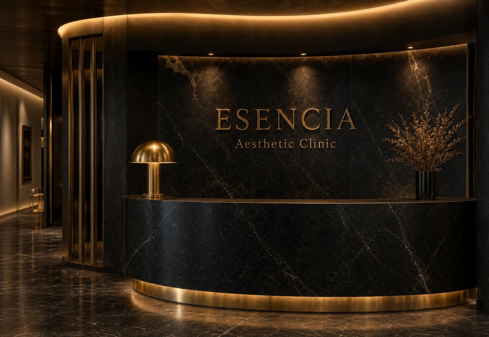 Recepción de clínica de medicina estética de alta gama